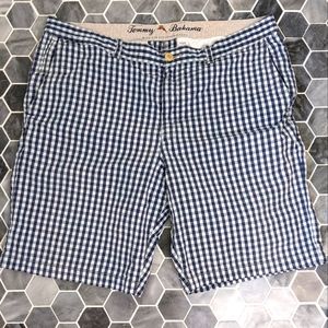 Tommy Bahama Blue White Seersucker Shorts